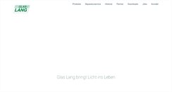 Desktop Screenshot of glas-lang.de